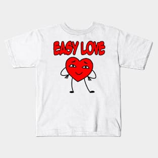 Easy love red Kids T-Shirt